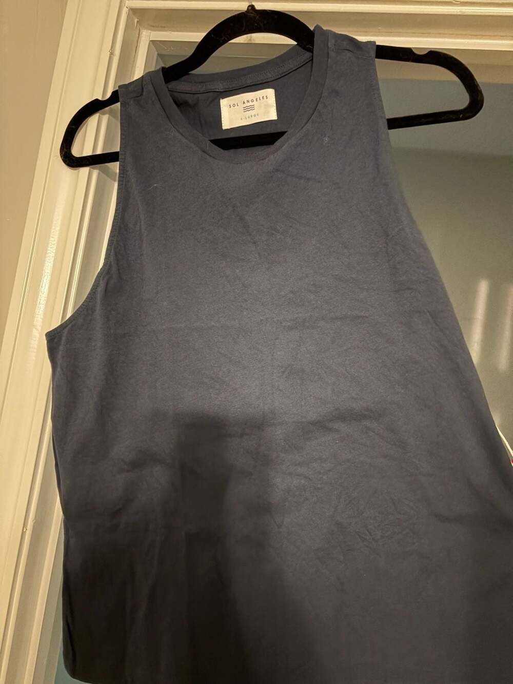 Sol Angeles Navy Blue Sleeveless Tank Top